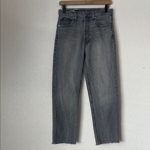 Gap Cheeky Straight High Rise Gray Jeans Size 28 6T